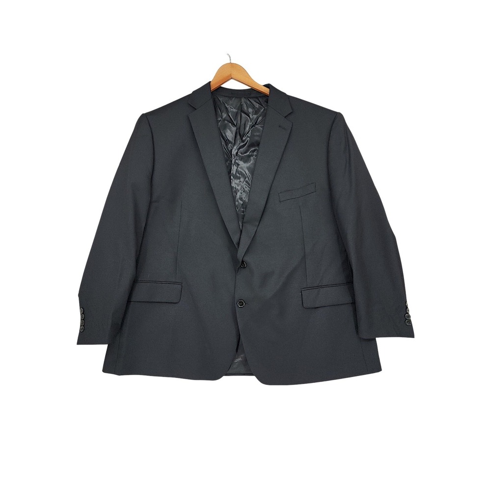 Lauren Ralph Lauren Blazer 54R Mens Black Wool Natural Stretch Sport Coat NEW
